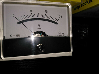 Profitec K-60C 30 Volt Rotary Coil Installation Instrument Panel Meter Voltmeter 60x45 NEW