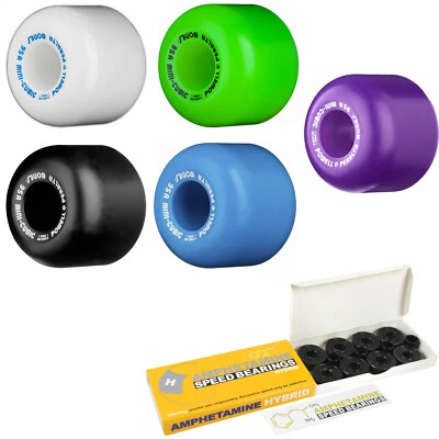 Powell Peralta Mini Cubic Skateboard Wheels with Hybrid Ceramic Bearings