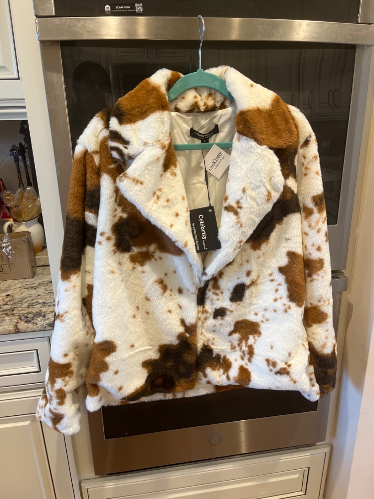 Giacca Boutique Celebrity Fashion by Hera Collection Stampa Pony Nuova con etichette taglia S