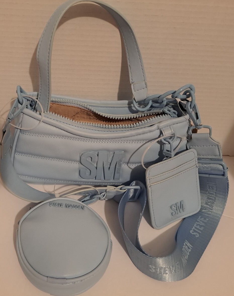 STEVE MADDEN BZOIA Crossbody Bag. Top handle, pouch, + ID