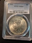 1923-P $1 Peace Silver Dollar PCGS MS 64 Uncirculated UNC BU