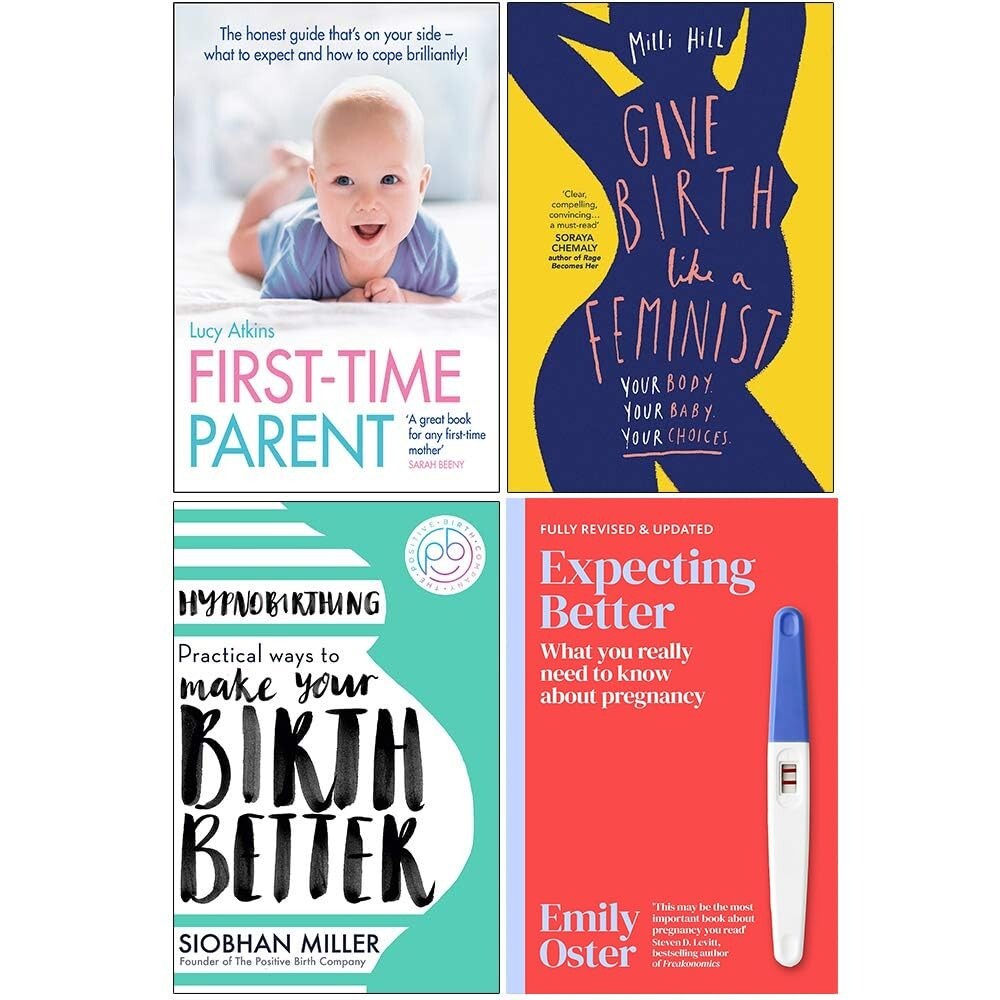 First Time Parent, Give Birth, Hypnobirthing, Expecting Better 4 Books Set NEW