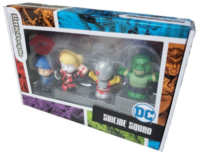 Little People Suicide Squad Collectors Set. DC Comics. Harley Quinn. Deadshot