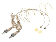 Pair of Double ear Headset Mic Microphones for Sennheiser wireless body-pack