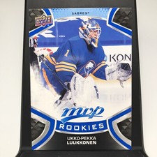 2021-22 Upper Deck MVP SP Factory Set Blue Ukko-Pekka Luukkonen #241 Rookie RC