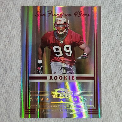 2006 Donruss Threads Century Proof Gold 197 Manny Lawson 49ers Unique SN 1 of 50