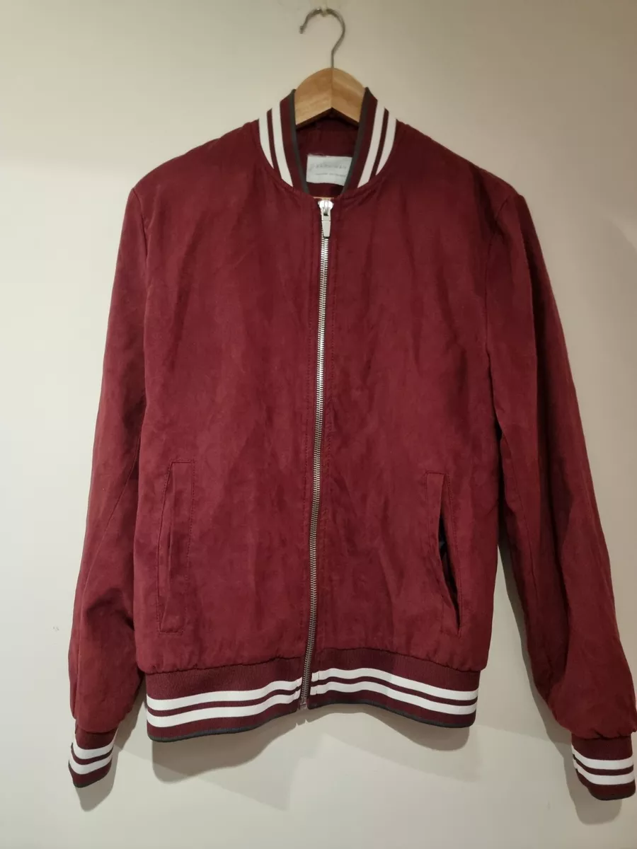 Zara burgundy bomber jacket hotsell