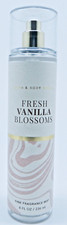 BATH  BODY WORKS FRESH VANILLA BLOSSOMS FINE FRAGRANCE BODY MIST 8 oz NEW
