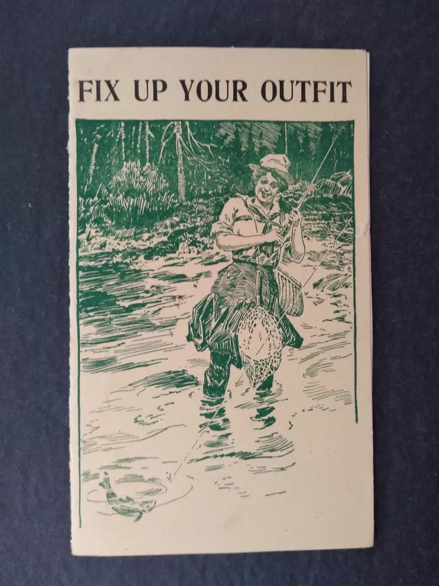 NY: NYC 1915 Aberombie Fishing Tackle Catalog Notice Advertising Postal  Card