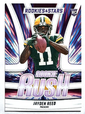 ROOKIE CARD JAYDEN REED Packers 2023 Panini Rookies & Stars ROOKIE RUSH INSERT