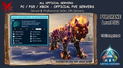 Ark Survival Ascended PC/PS5/XBOX Official PVE🔥PYROMANE 1385.6