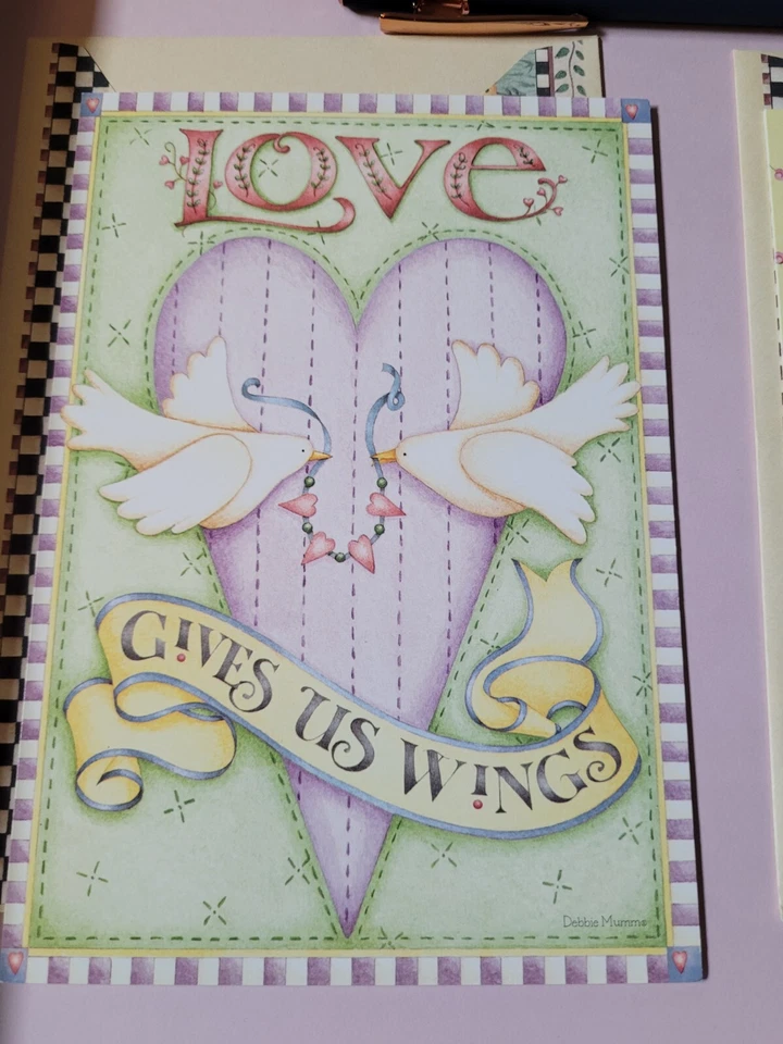 Лот из 2 поздравительных открыток Debbie Munn Love Congratulation Leanin' Tree на годовщину - Изображение 2 из 4