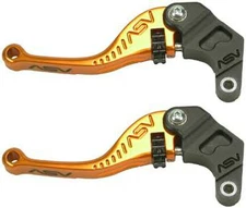 ASV F3 Shorty Gold Unbreakable Folding Brake + Clutch Levers Kit GSX-R CBR