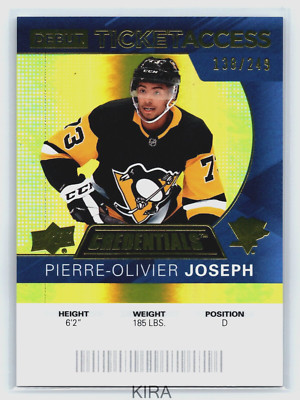 Credentials 2020-21 - Debut Ticket Access Yellow /249 Pierre-Olivier Joseph #116