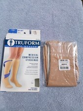Truform Medical Compression Stockings Small Beige 20-30mmHg New in Box