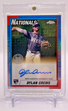 🔥 2025 Topps Series 2 Dylan Crews RC Mojo AUTO /50 Silver Pack SP Nationals🔥