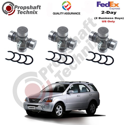 Fits Kia Sorento Driveshaft 3X Universal Joints 20032006 495983E100