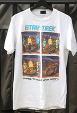 Vintage Star Trek T-Shirt Size Large Changes Tag Gray Single Stitch 1991