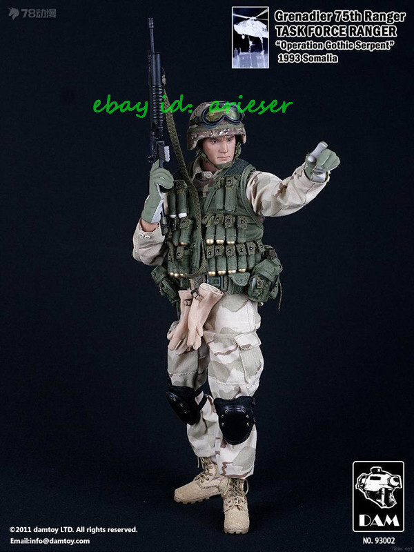 Damtoys Task Force Ranger 93001-93006 Black Hawk Down 1/6