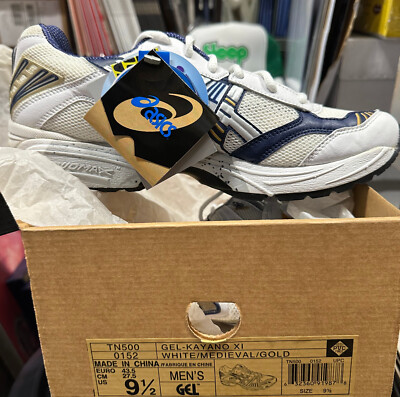 Vintage Y2k 2005 Men\'s White Blue Asics Gel Kayano XI TN500 Sneaker Shoes Sz 9 Vintage Y2k 2005 Men main image 2