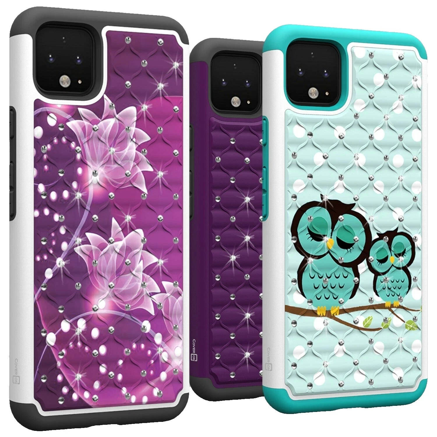 Teléfono celular de plástico rígido Googles casos híbrido