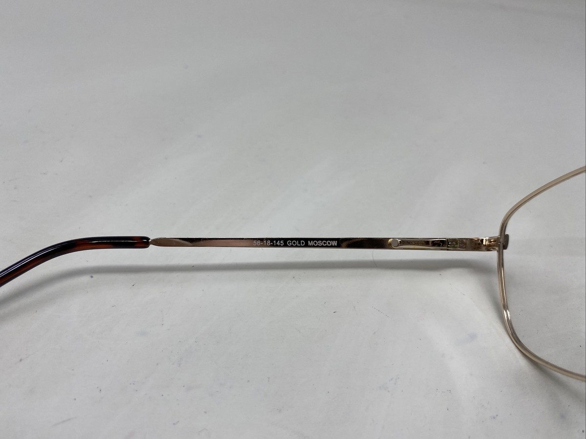ZIMCO MOSCOW GOLD 56-18-145 Metal Full Rim Eyeglasses Frame PT78
