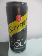 Schweppes  Cola, Israel : a  330 ml  empty  can,  Israel, 2023.