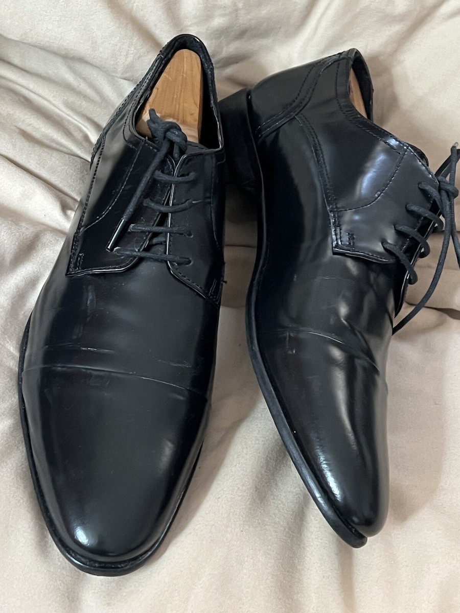 Kurt Geiger Oxfords Mens EU 44 Black Leather Lace Up Derby  display picture 1