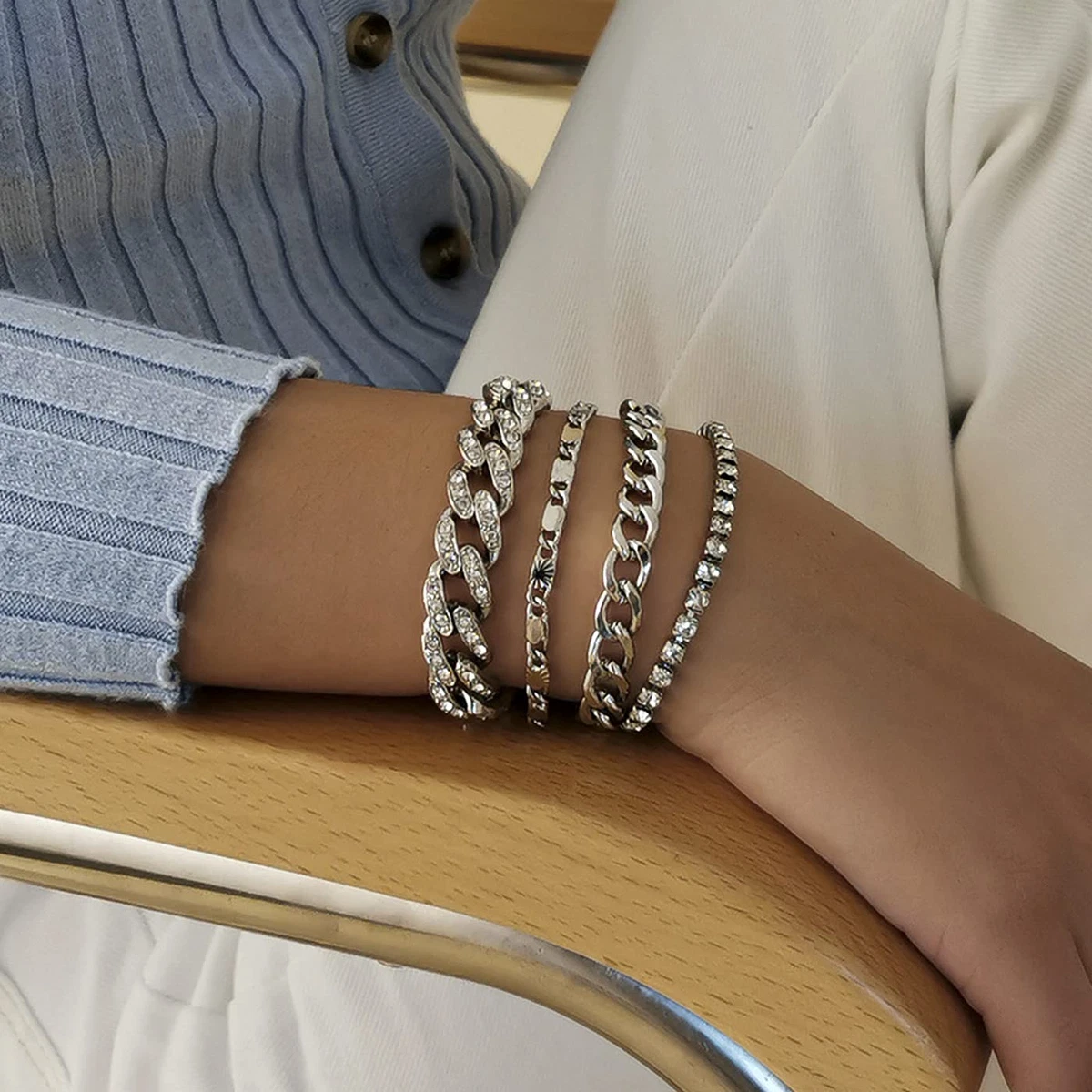 Cuban link 2024 womens bracelet
