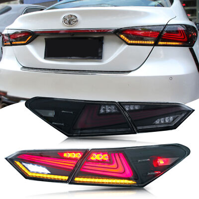 2X LED Rücklicht DRL Für Toyota Camry 18-23 Sequential Animation Bremsleuchte