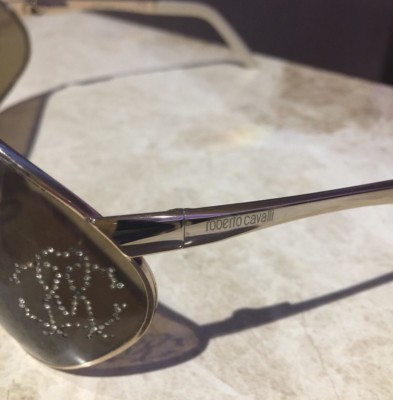 $625 ROBERTO CAVALLI 100% AUTHENTIC GOLD AVIATOR SUNGLASSES  display picture 2