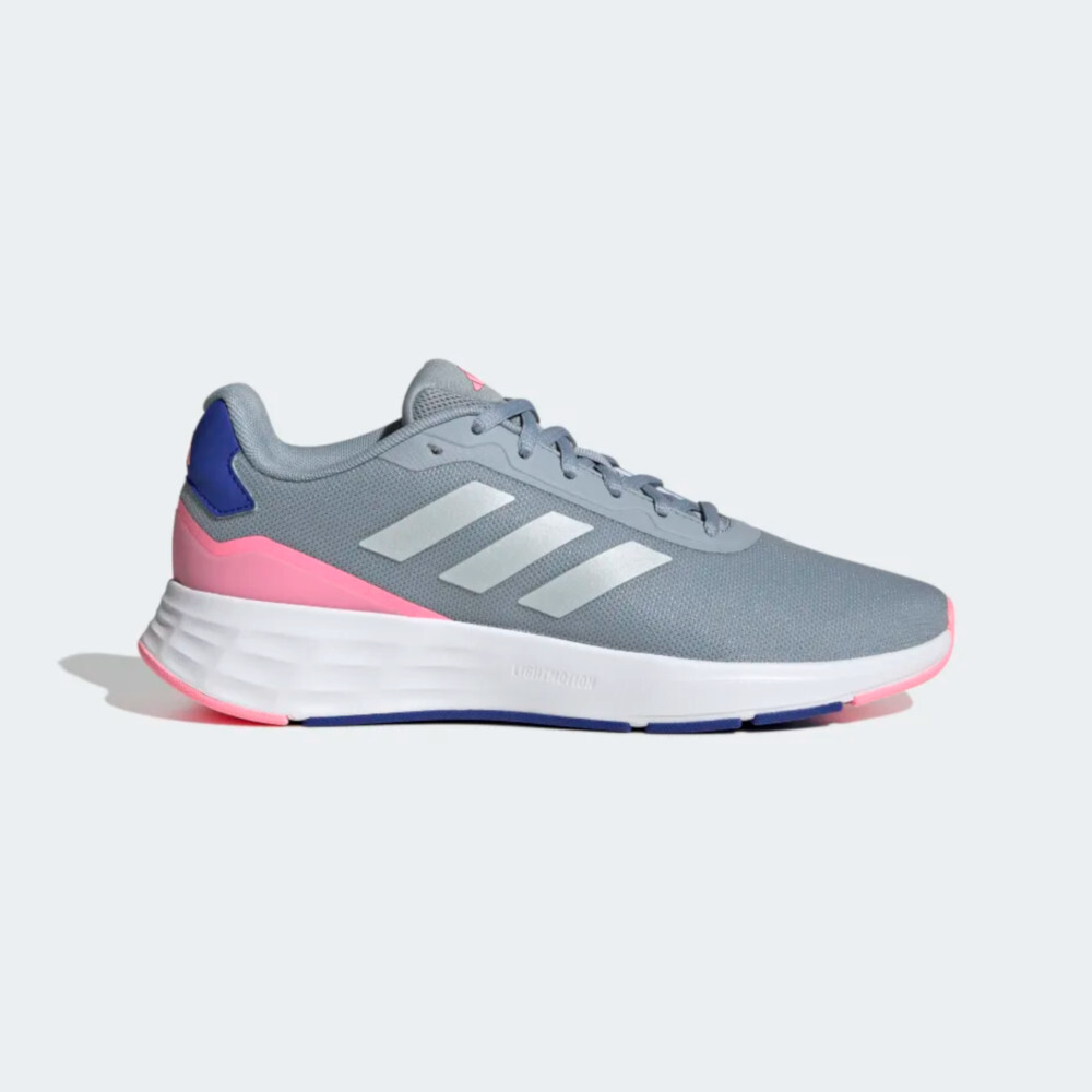 NEW Womens Adidas Start Your Run Running Shoes Light Grey / Pink Sz 8.5 M