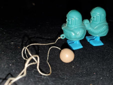 Vintage WALKING SPACEMEN: 1" Pull String Mini Action Figure / 1970s Delight KR 