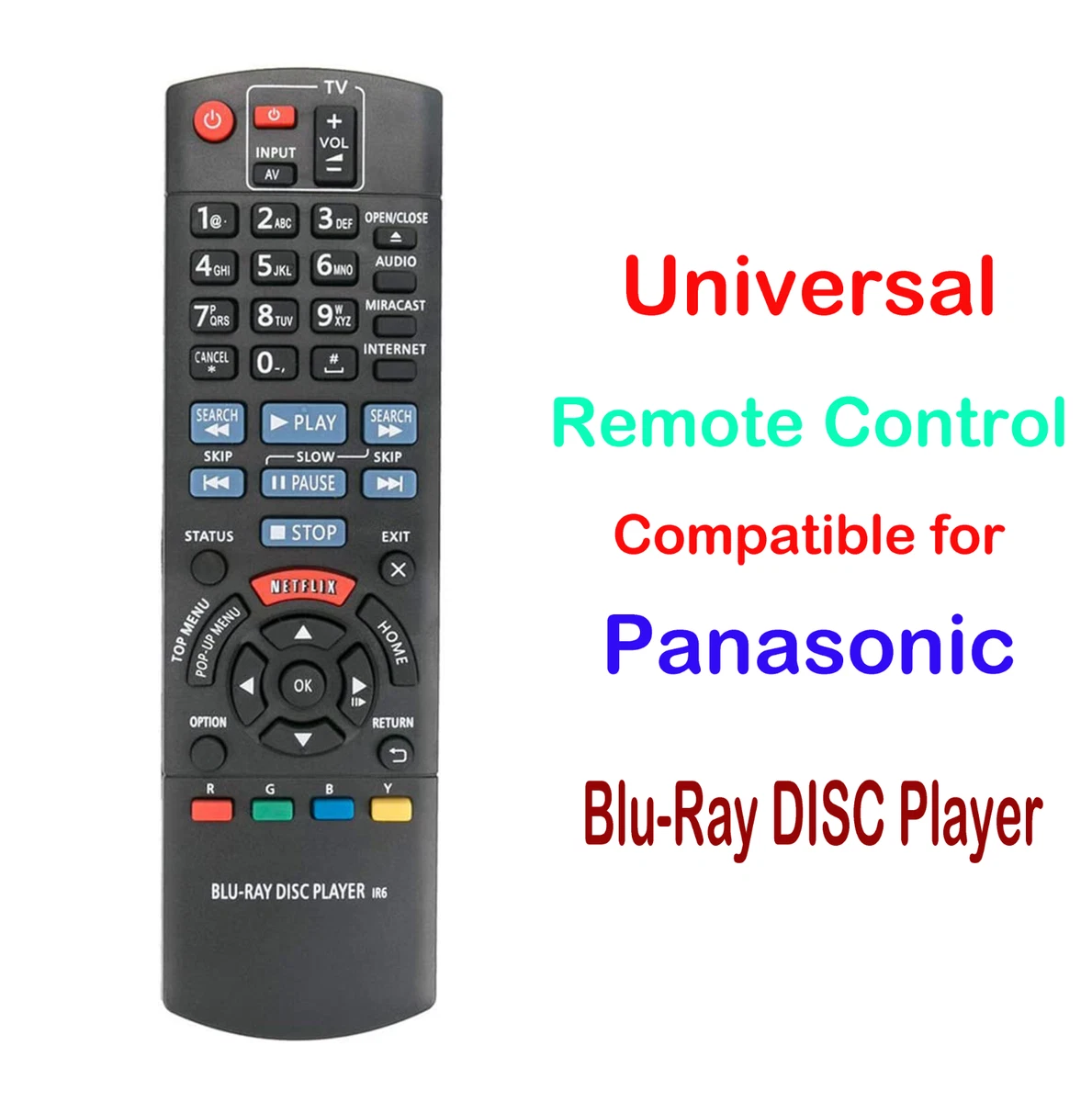 交換リモートコントローラ使用for dmp-bd89?dmp-bd93?dmp-bd901?Panasonic Blu - ray Disc Player n5ksbvb Amazon.com: New N2QAYB000867 Replace Remote for Panasonic Blu-ray