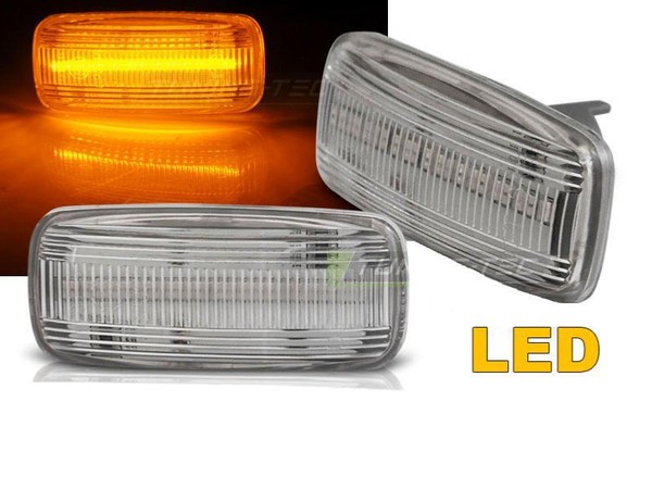 Paar LED Repeater Blinker FüR Audi A6 C5 Von 1997 Bis 2004 Weiß - 34360782-image