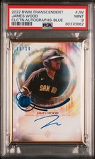 James Wood 2022 Bowman Transcendent autograph blue #'d 10/10 PSA 9