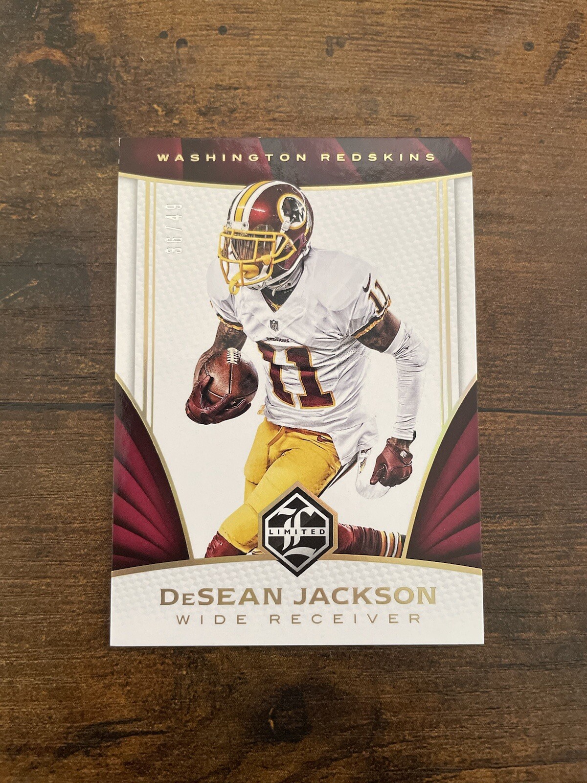 2016 Panini Limited #68 DeSean Jackson Gold Spotlight #/49