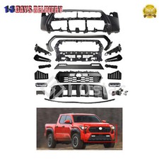 Complete Front Bumper Cover Grille W/ Fog Valance For 2024-2025 Toyota Tacoma