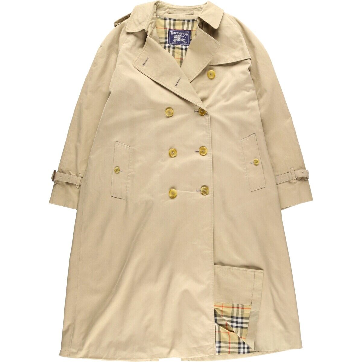 80'S Burberry trench coat made in England, women's XL 80'S Burberry trench coat made in England, women's XL