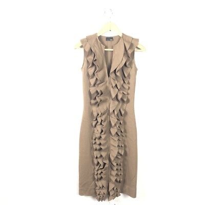 fendi fitted dress Fendi Short Fitted Cotton Silk Ff Dress
