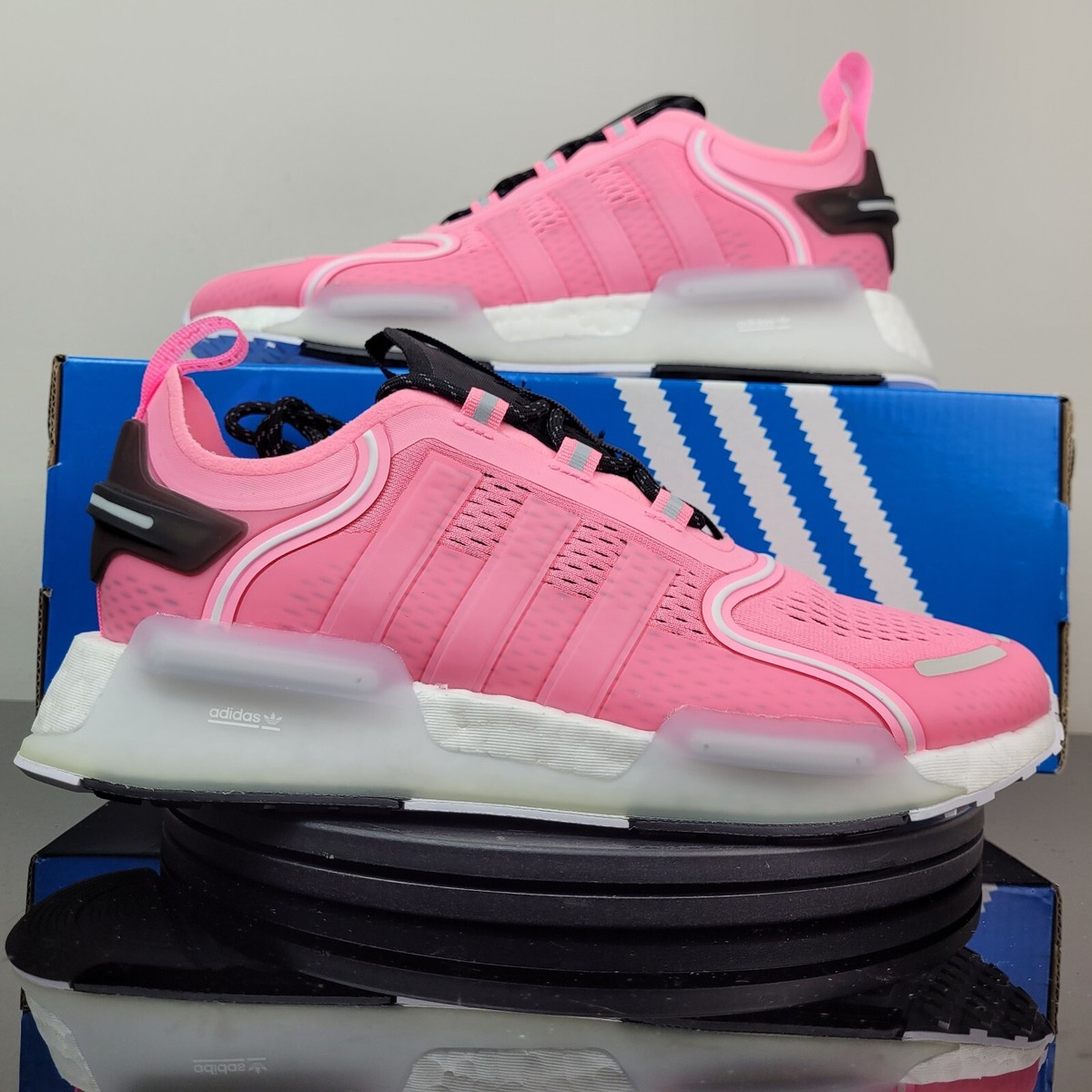adidas gazelle silver green womens Adidas NMD R1 Women's Shoes Pink-White-Blue – Sports Plaza NY main image 1
