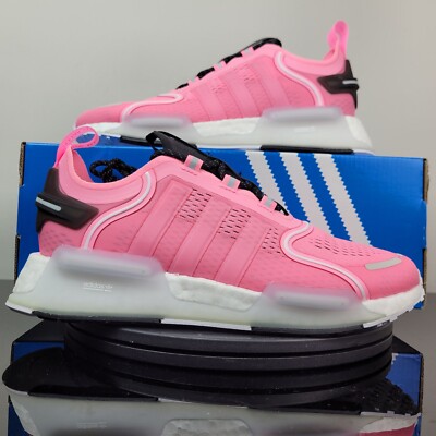 Adidas NMD V3 J Athletic Pink White Boost Shoes Youth Sz 7 - Womens Sz 8 |  eBay