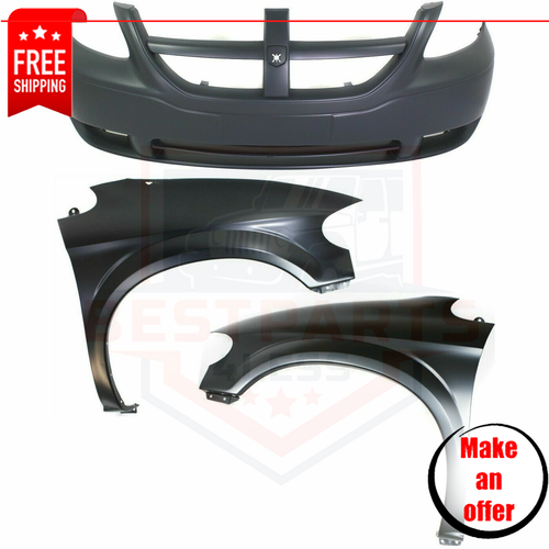 NEW Front Bumper Cover Kit w/ Fenders for 20052007 Dodge Grand Caravan eBay