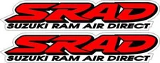 2 SRAD 600 750 Ram Air Direct Emblem Decals Stickers Graphics Fairing Decal red