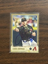 2015 Topps Future Stars Gold /2015 Chris Owings #63 IP Signed Autographed 