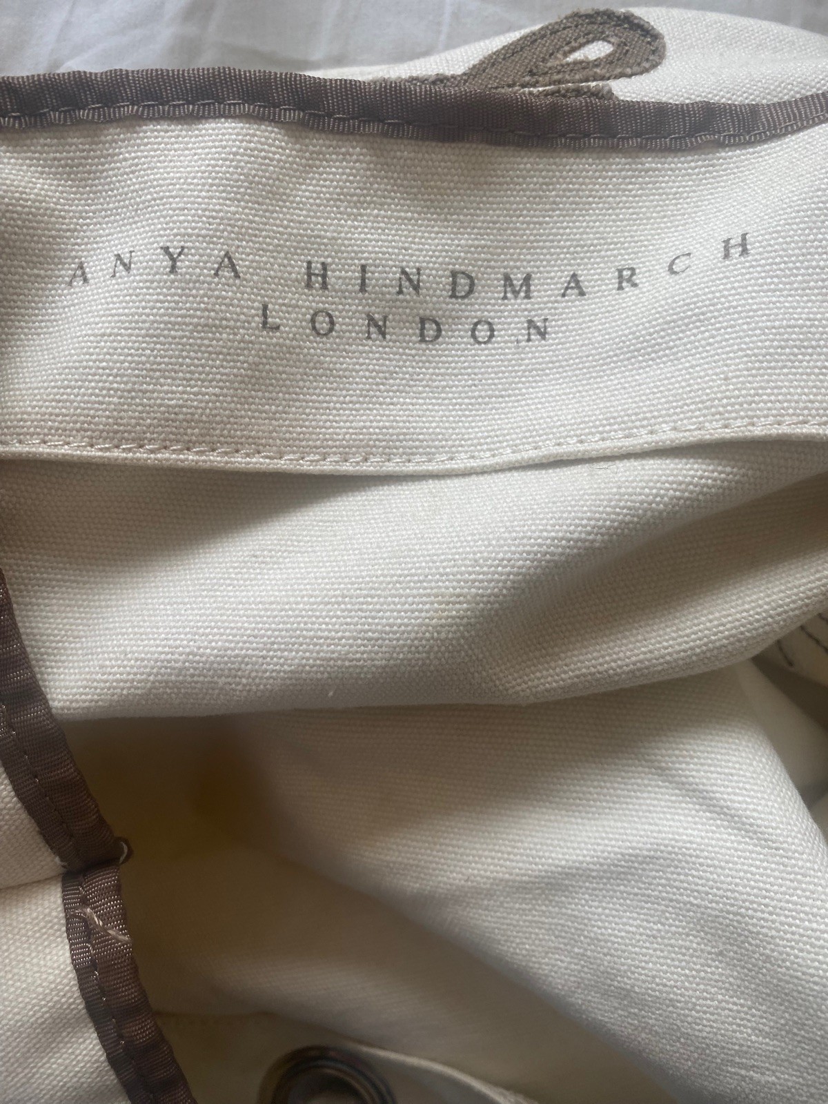 Anya Hindmarch I'm Not A Plastic Bag canvas tote bag image 5