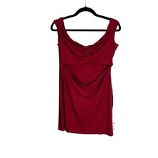 NWOT ASOS Off Shoulder Cutout Mini Dress Red - Size 14