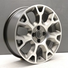 FIAT 500C DIAMOND CUT GREY SATIN 16" ALLOY WHEEL RIM 6.5J ET35 OEM 51940830 X1