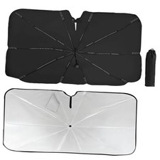 Windshield Sun Shade Umbrella - Protect Car from Sun Rays  Heat 56" L x 31" W