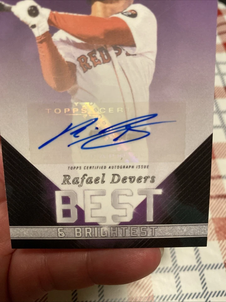 2022 Topps Rafael Devers #13A Best & Brightest Auto Purple/25 Giants BLAZER🔥🔥 - Image 2 of 3